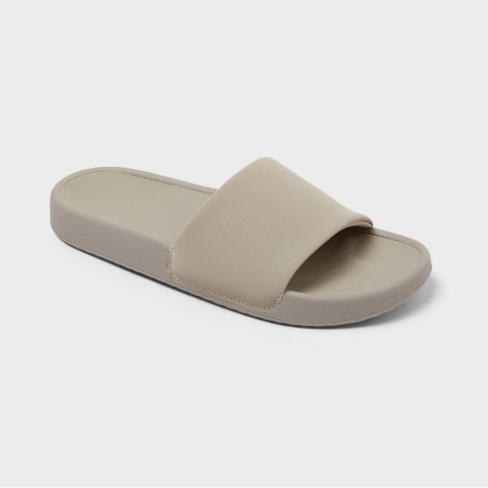 Women's Makenna Slip-on Slides - All In Motion-Target Taupe Size 7 NWT